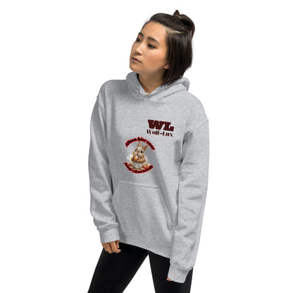 Women Hoodie chocolate dutch - Wolf - Lux - Wolf - Lux - Wolf - Lux