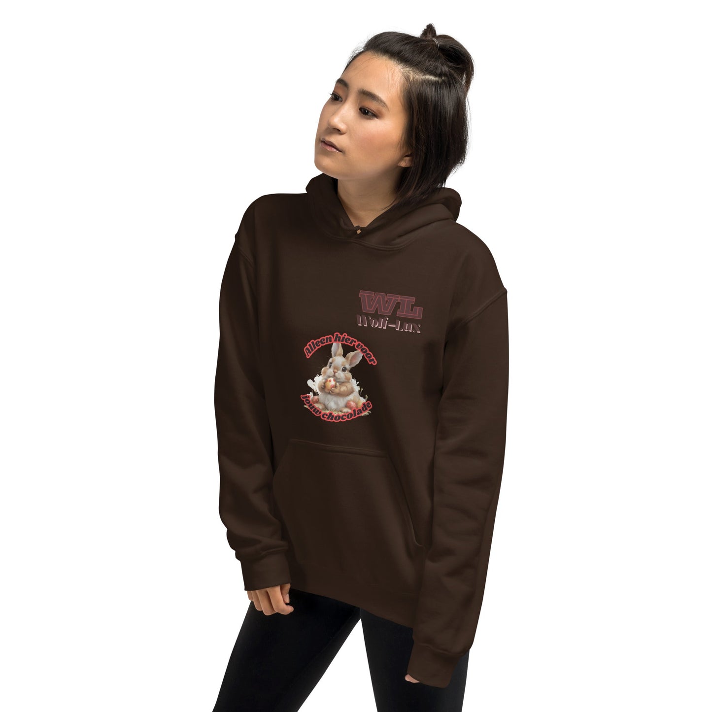 Women Hoodie chocolate dutch - Wolf - Lux - Wolf - Lux - Wolf - Lux