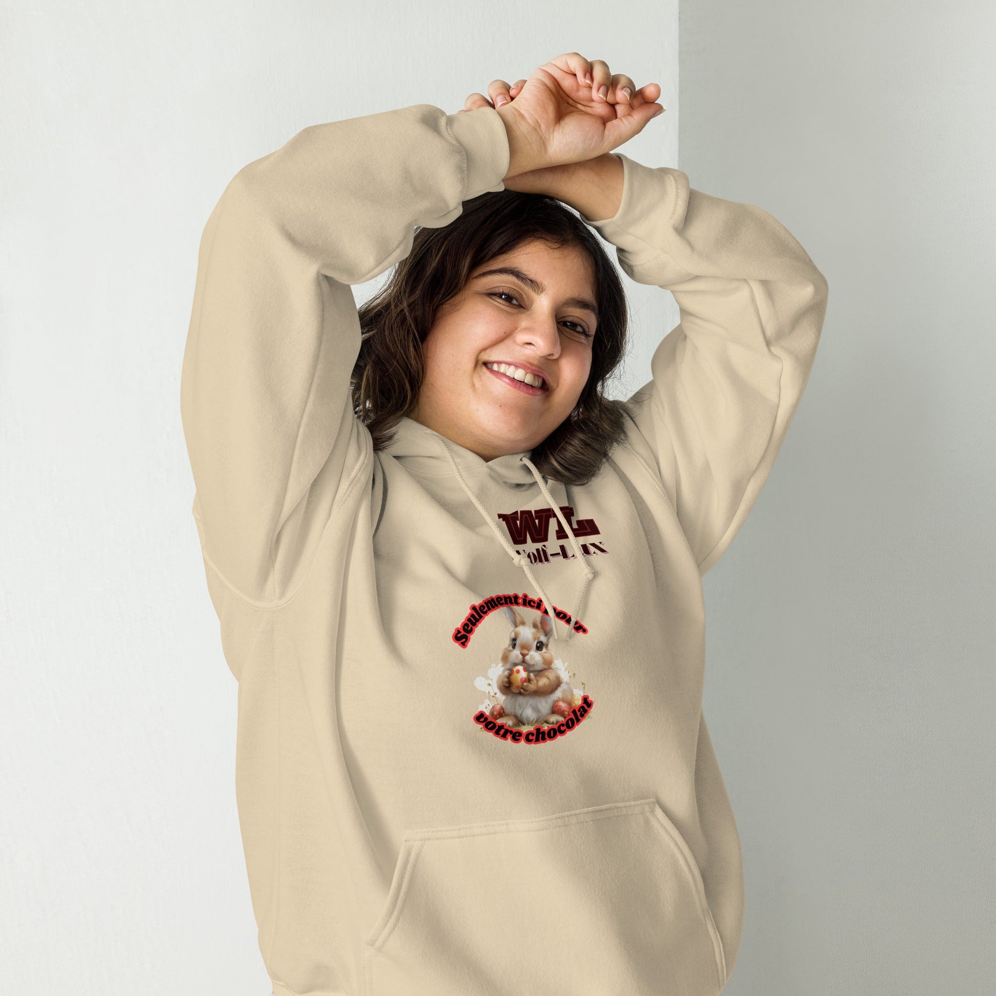 Women Hoodie Chocolate French - Wolf - Lux - Wolf - Lux - Wolf - Lux