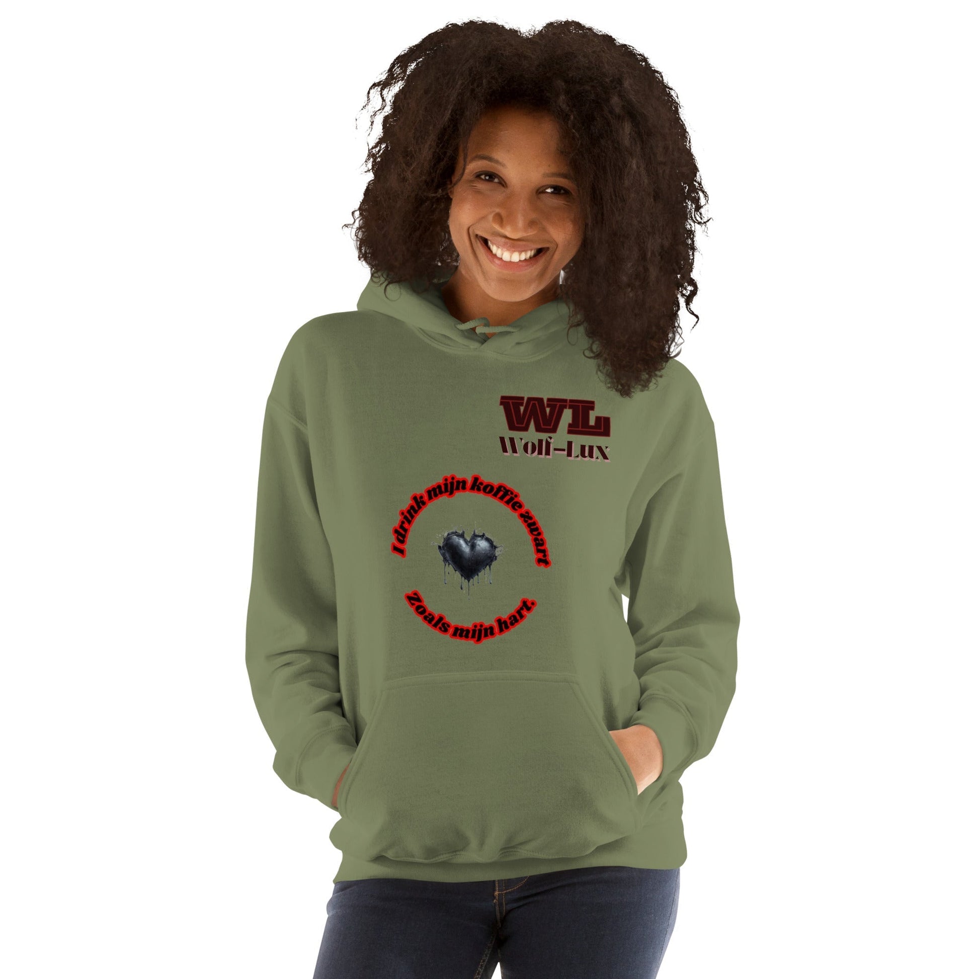 Women Hoodie Coffee Dutch - Wolf - Lux - Wolf - Lux - Wolf - Lux