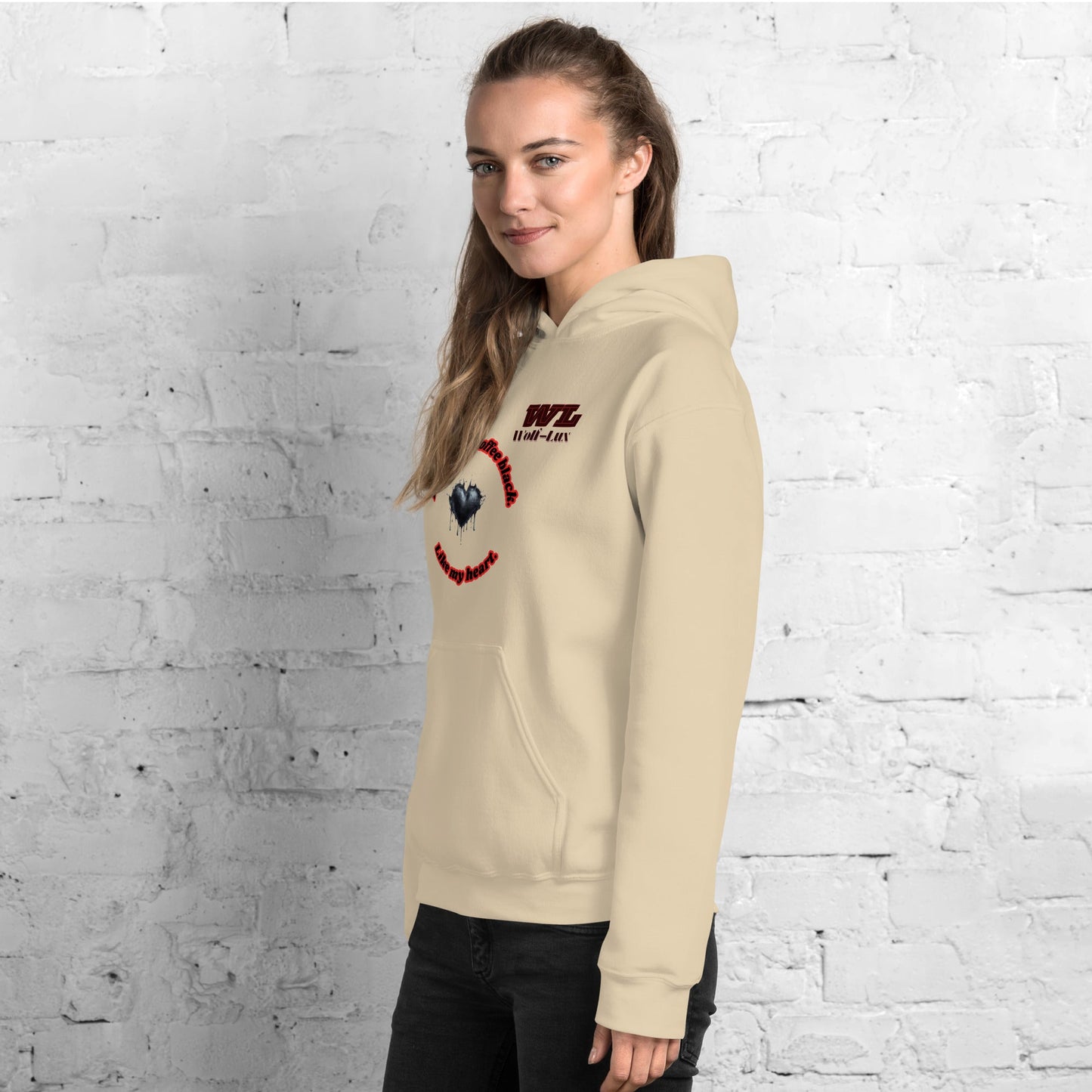 Women Hoodie Coffee English - Wolf - Lux - Wolf - Lux - Wolf - Lux