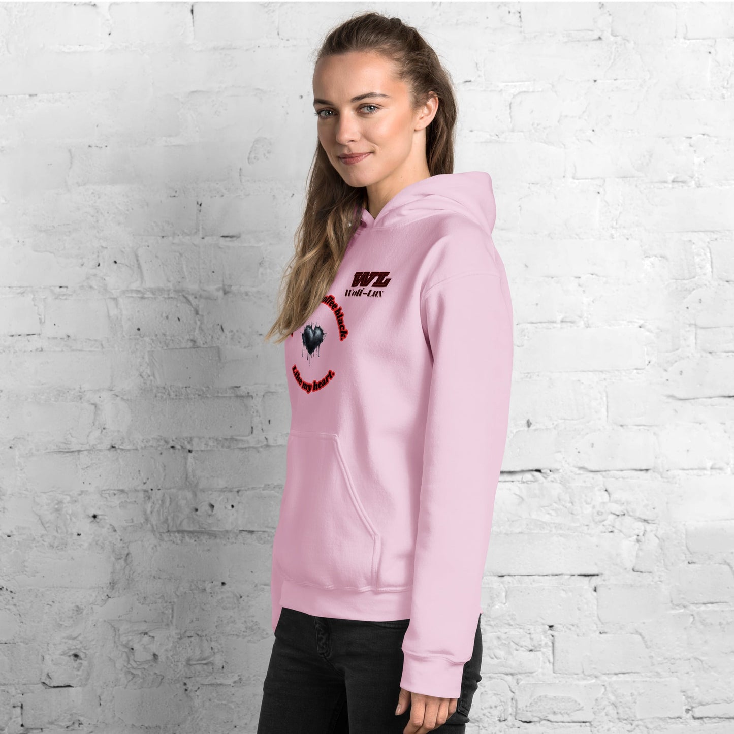 Women Hoodie Coffee English - Wolf - Lux - Wolf - Lux - Wolf - Lux