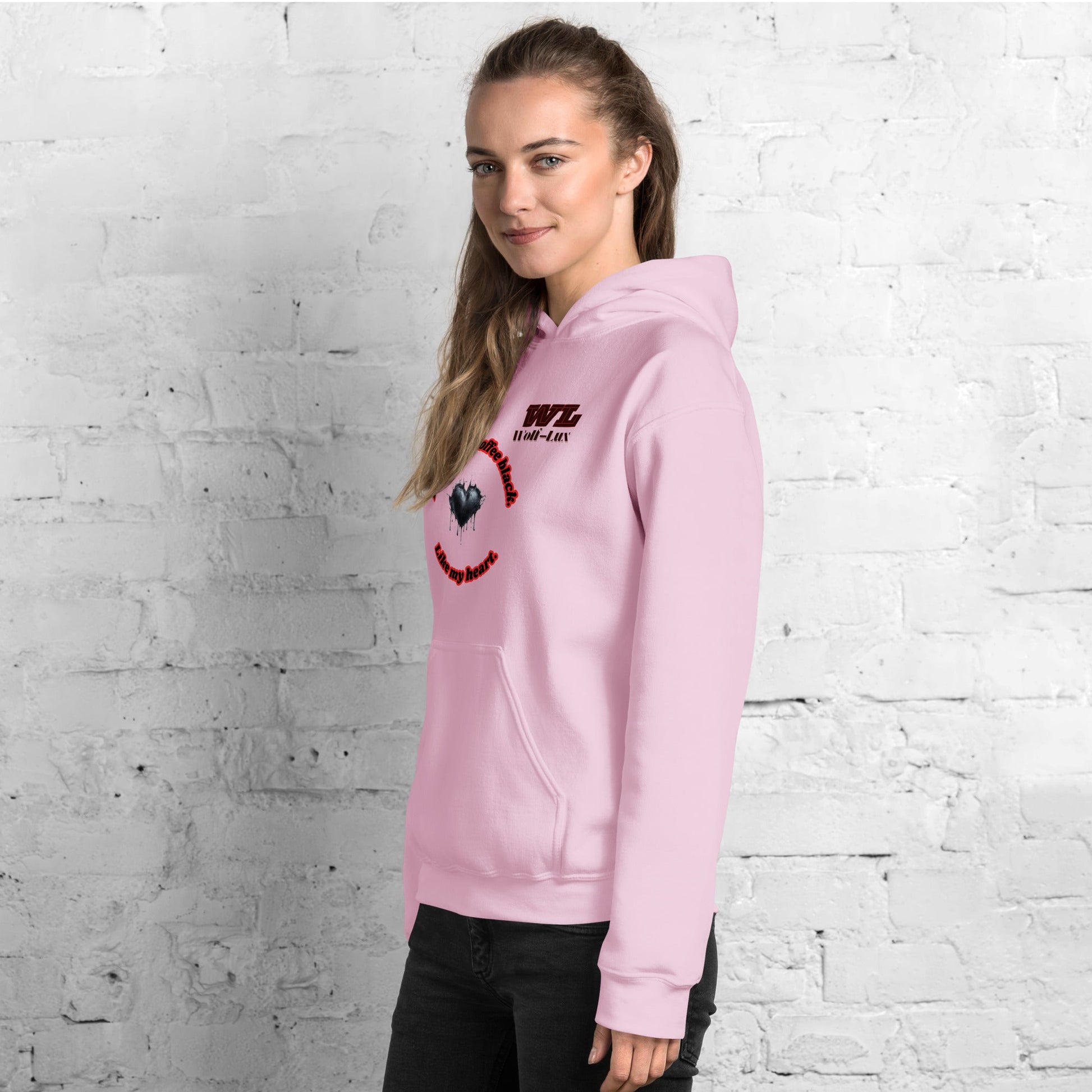 Women Hoodie Coffee English - Wolf - Lux - Wolf - Lux - Wolf - Lux