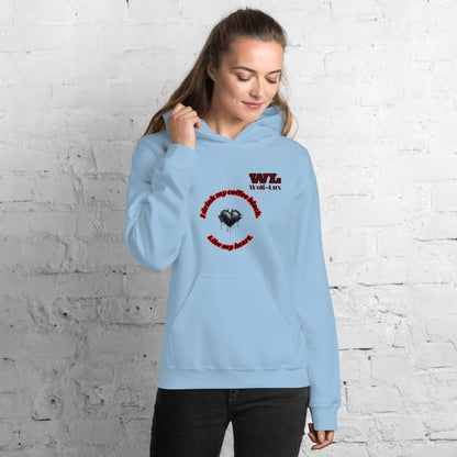 Women Hoodie Coffee English - Wolf - Lux - Wolf - Lux - Wolf - Lux