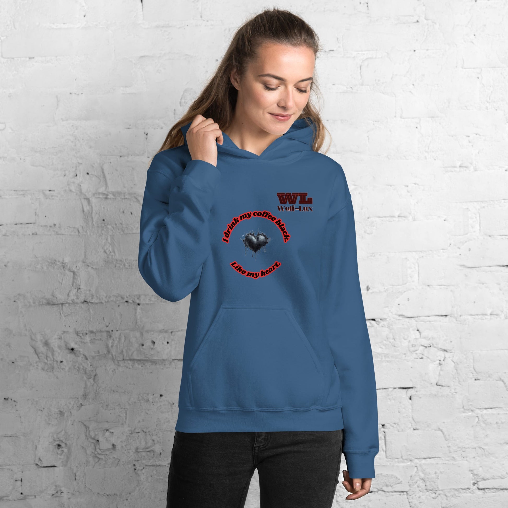 Women Hoodie Coffee English - Wolf - Lux - Wolf - Lux - Wolf - Lux