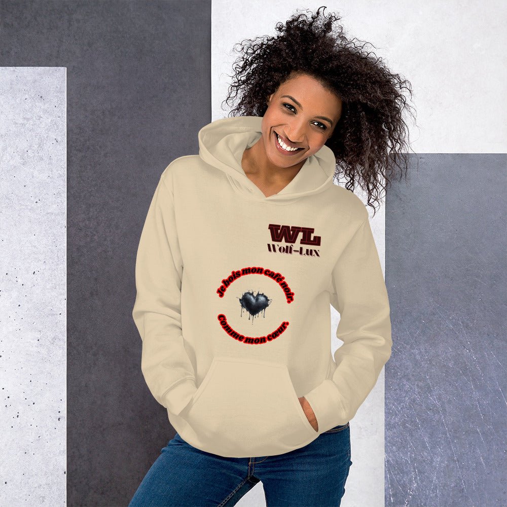 Women Hoodie Coffee French - Wolf - Lux - Wolf - Lux - Wolf - Lux