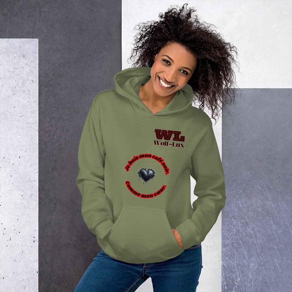 Women Hoodie Coffee French - Wolf - Lux - Wolf - Lux - Wolf - Lux