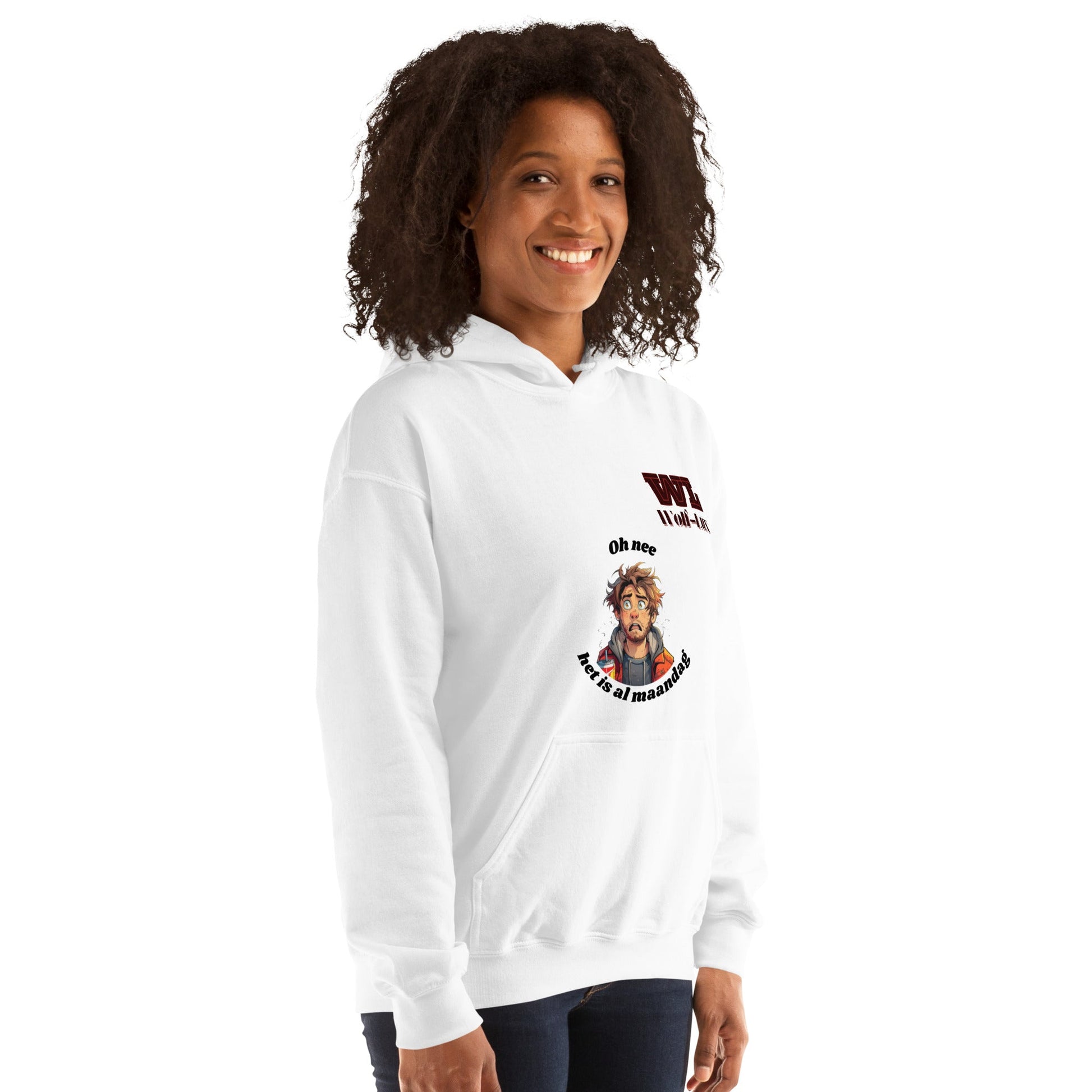 Women Hoodie Monday Dutch - Wolf - Lux - Wolf - Lux - Wolf - Lux