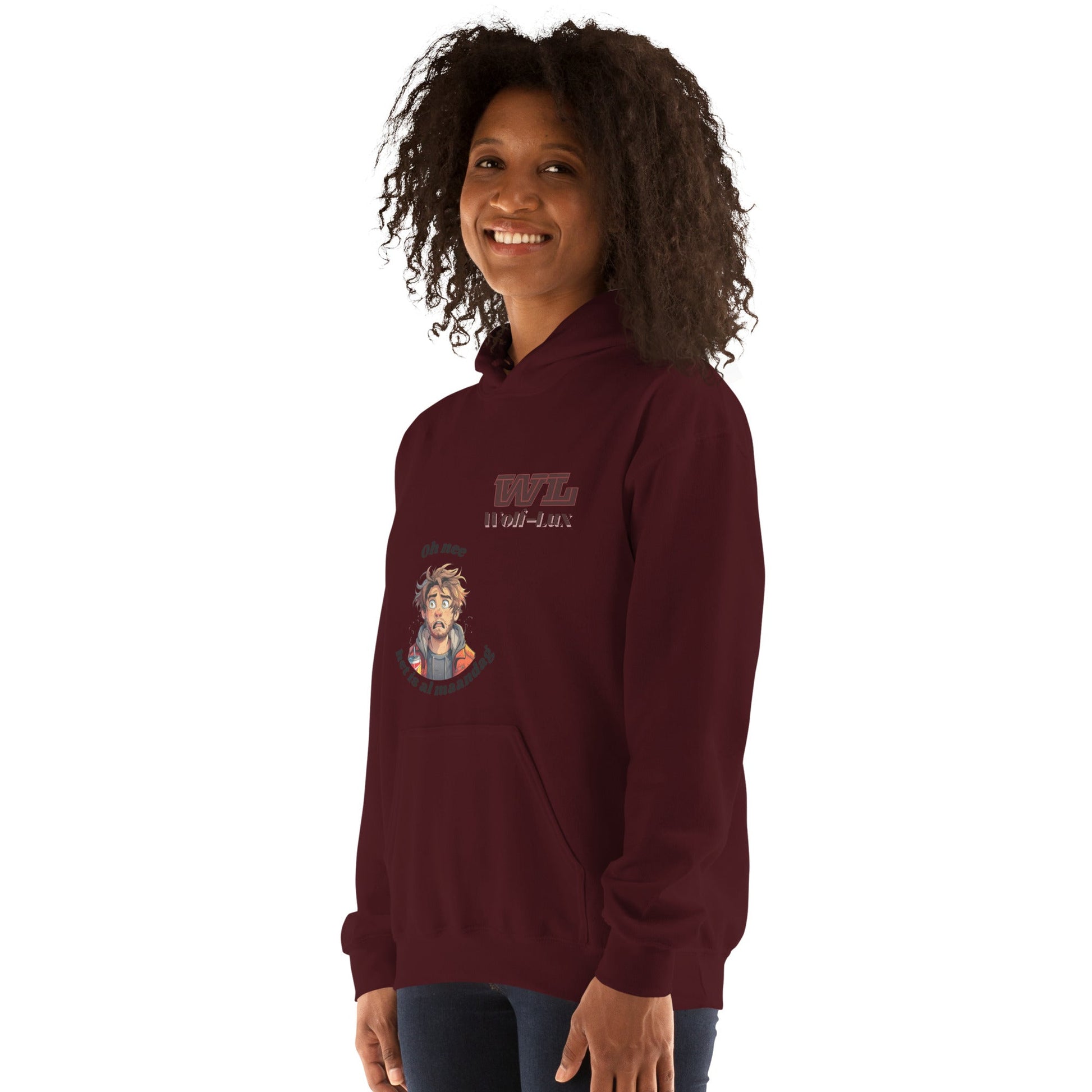 Women Hoodie Monday Dutch - Wolf - Lux - Wolf - Lux - Wolf - Lux