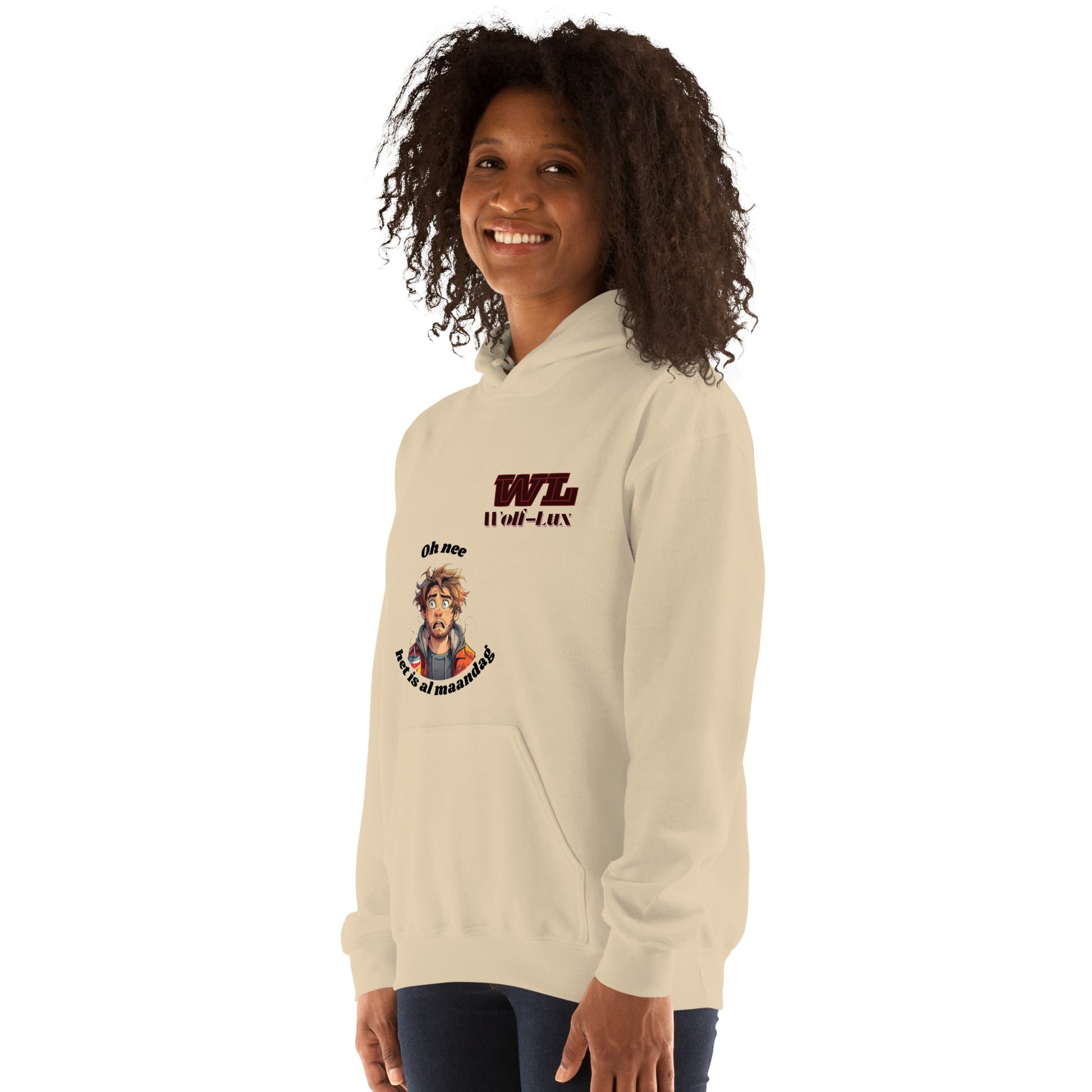 Women Hoodie Monday Dutch - Wolf - Lux - Wolf - Lux - Wolf - Lux