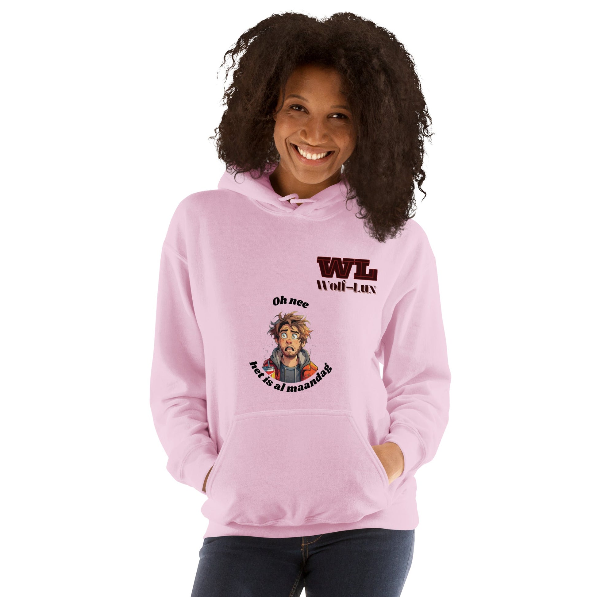 Women Hoodie Monday Dutch - Wolf - Lux - Wolf - Lux - Wolf - Lux