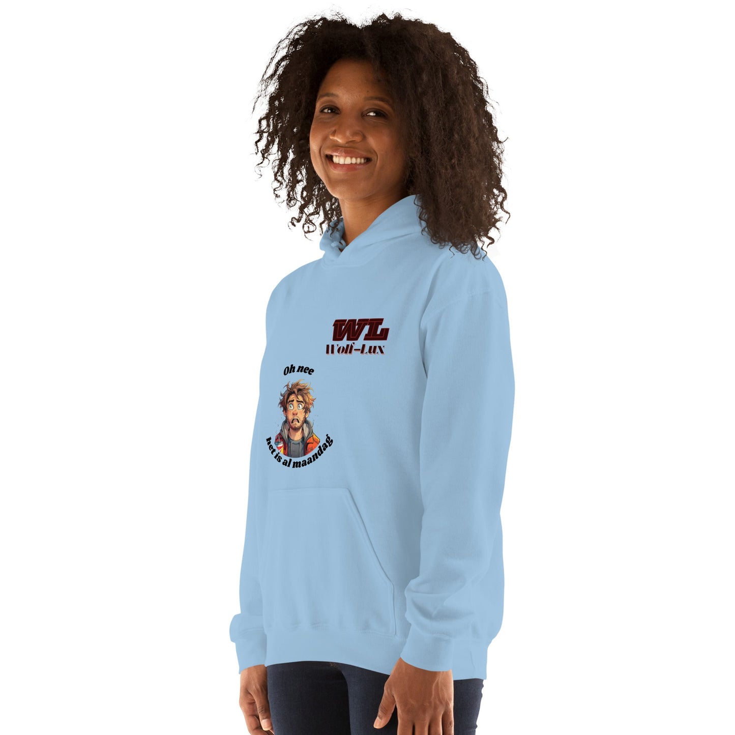 Women Hoodie Monday Dutch - Wolf - Lux - Wolf - Lux - Wolf - Lux