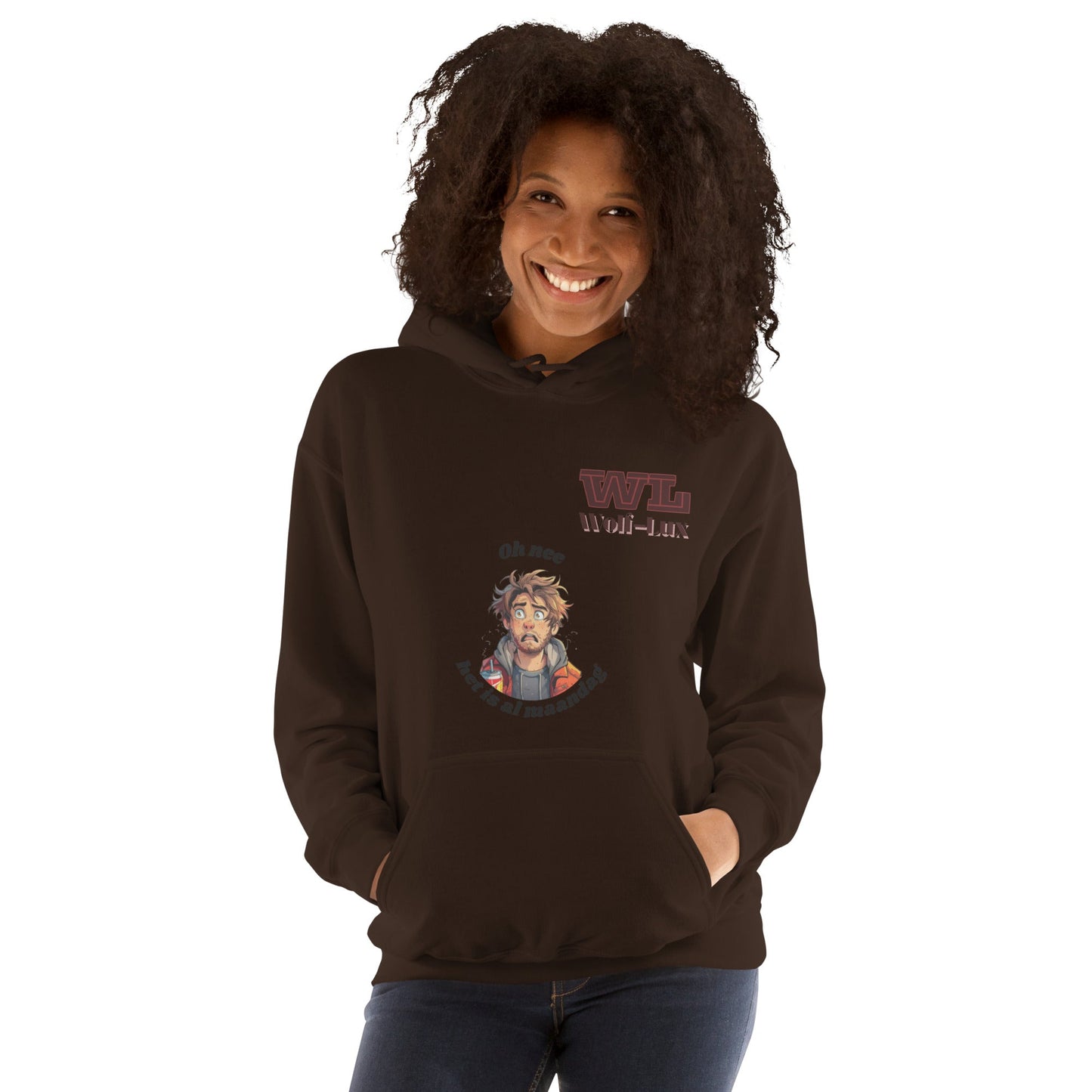 Women Hoodie Monday Dutch - Wolf - Lux - Wolf - Lux - Wolf - Lux