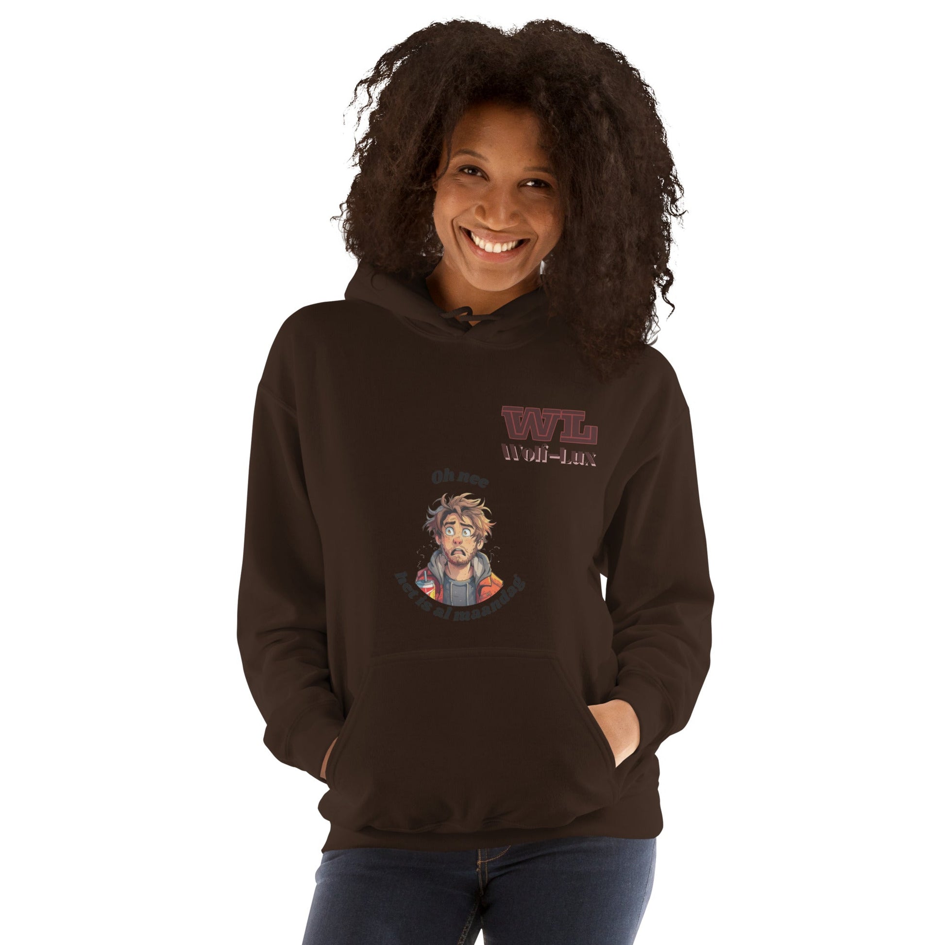 Women Hoodie Monday Dutch - Wolf - Lux - Wolf - Lux - Wolf - Lux