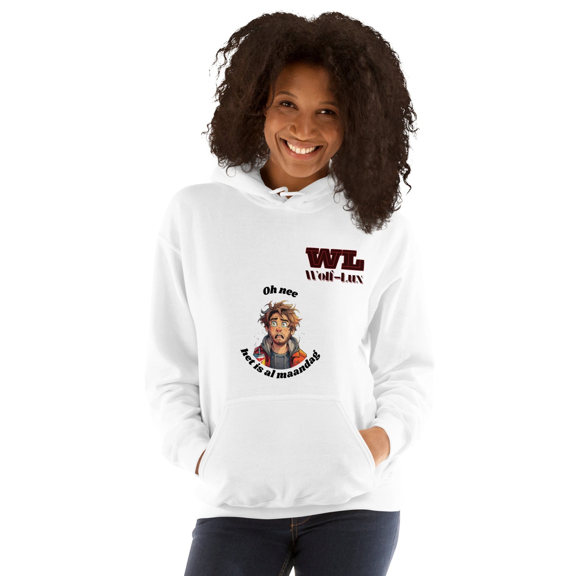 Women Hoodie Monday Dutch - Wolf - Lux - Wolf - Lux - Wolf - Lux