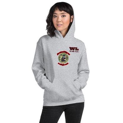 Women Hoodie Ninja English - Wolf - Lux - Wolf - Lux - Wolf - Lux