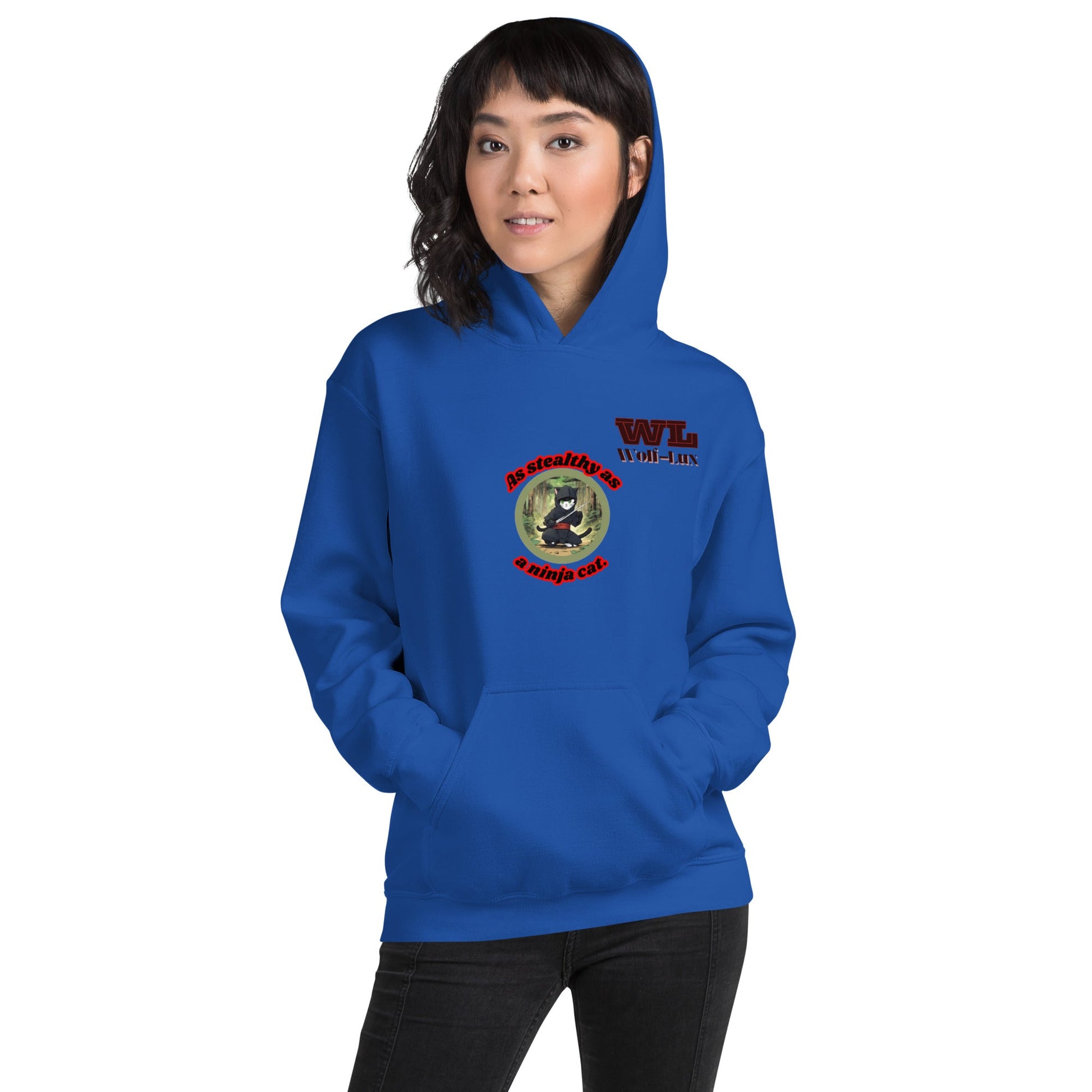 Women Hoodie Ninja English - Wolf - Lux - Wolf - Lux - Wolf - Lux