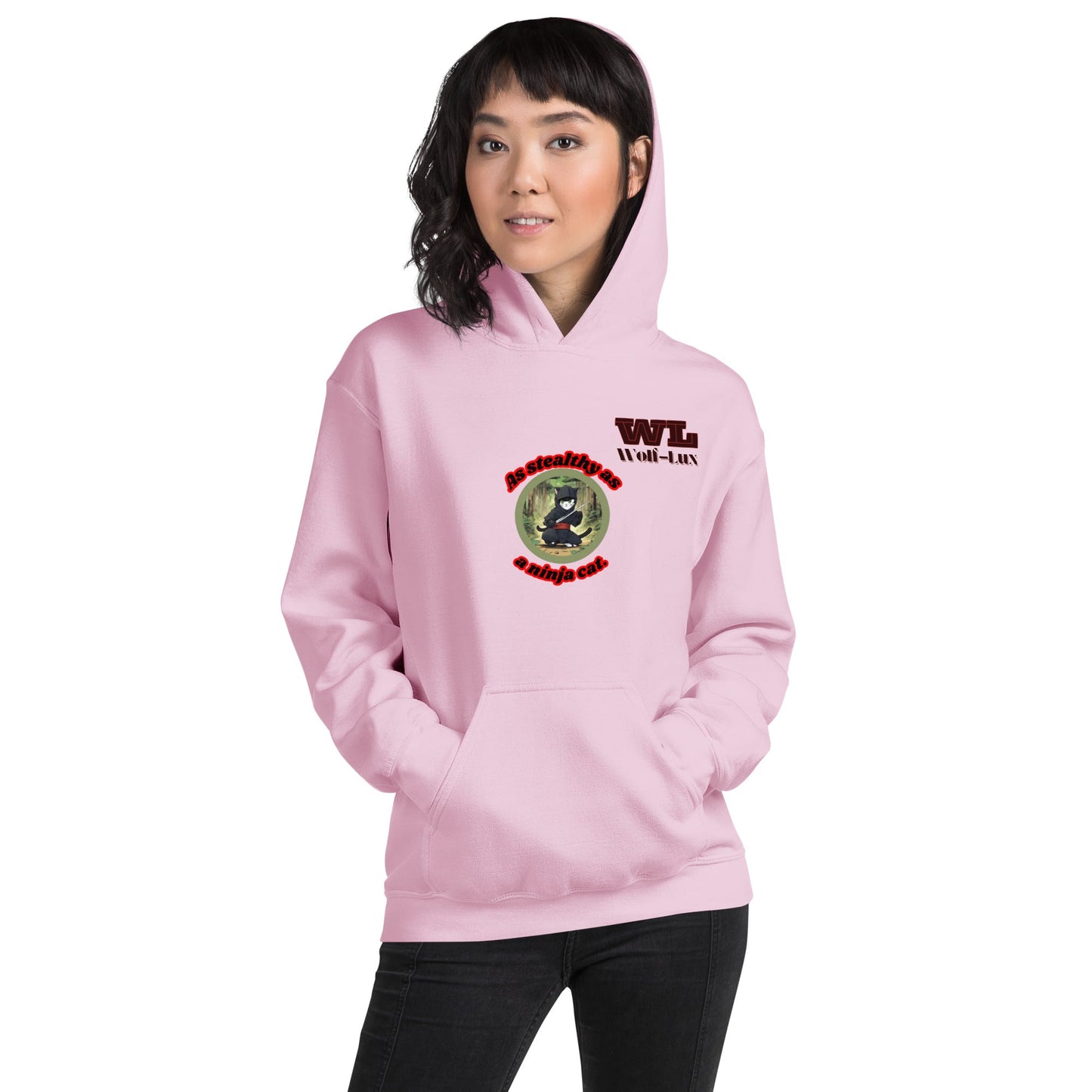 Women Hoodie Ninja English - Wolf - Lux - Wolf - Lux - Wolf - Lux