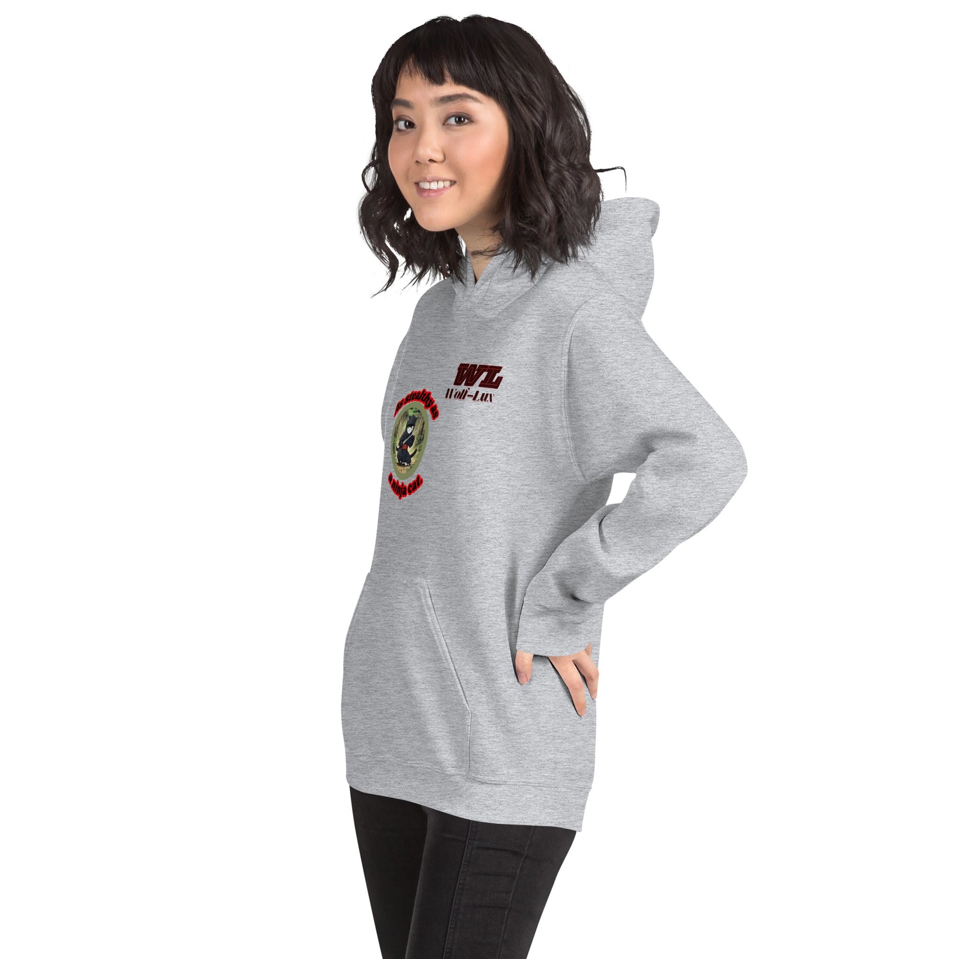 Women Hoodie Ninja English - Wolf - Lux - Wolf - Lux - Wolf - Lux