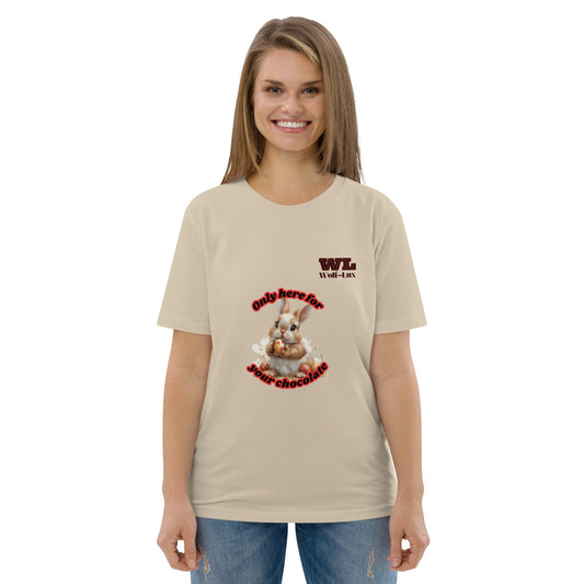 Women organic cotton t-shirt Chocolate English - Wolf - Lux - Wolf - Lux - Wolf - Lux