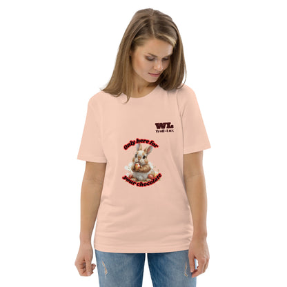 Women organic cotton t-shirt Chocolate English - Wolf - Lux - Wolf - Lux - Wolf - Lux