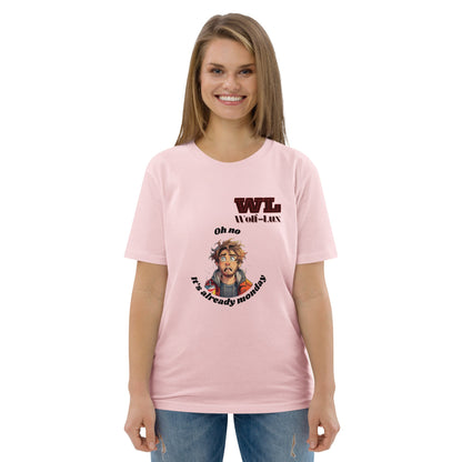 Women organic cotton t-shirt Monday English - Wolf - Lux - Wolf - Lux - Wolf - Lux