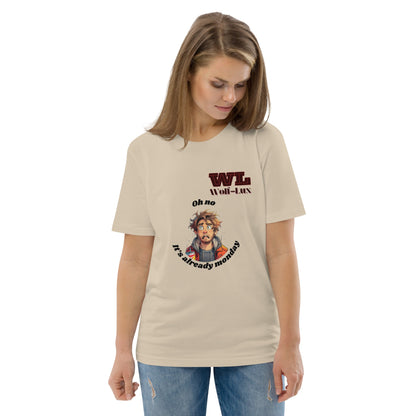 Women organic cotton t-shirt Monday English - Wolf - Lux - Wolf - Lux - Wolf - Lux