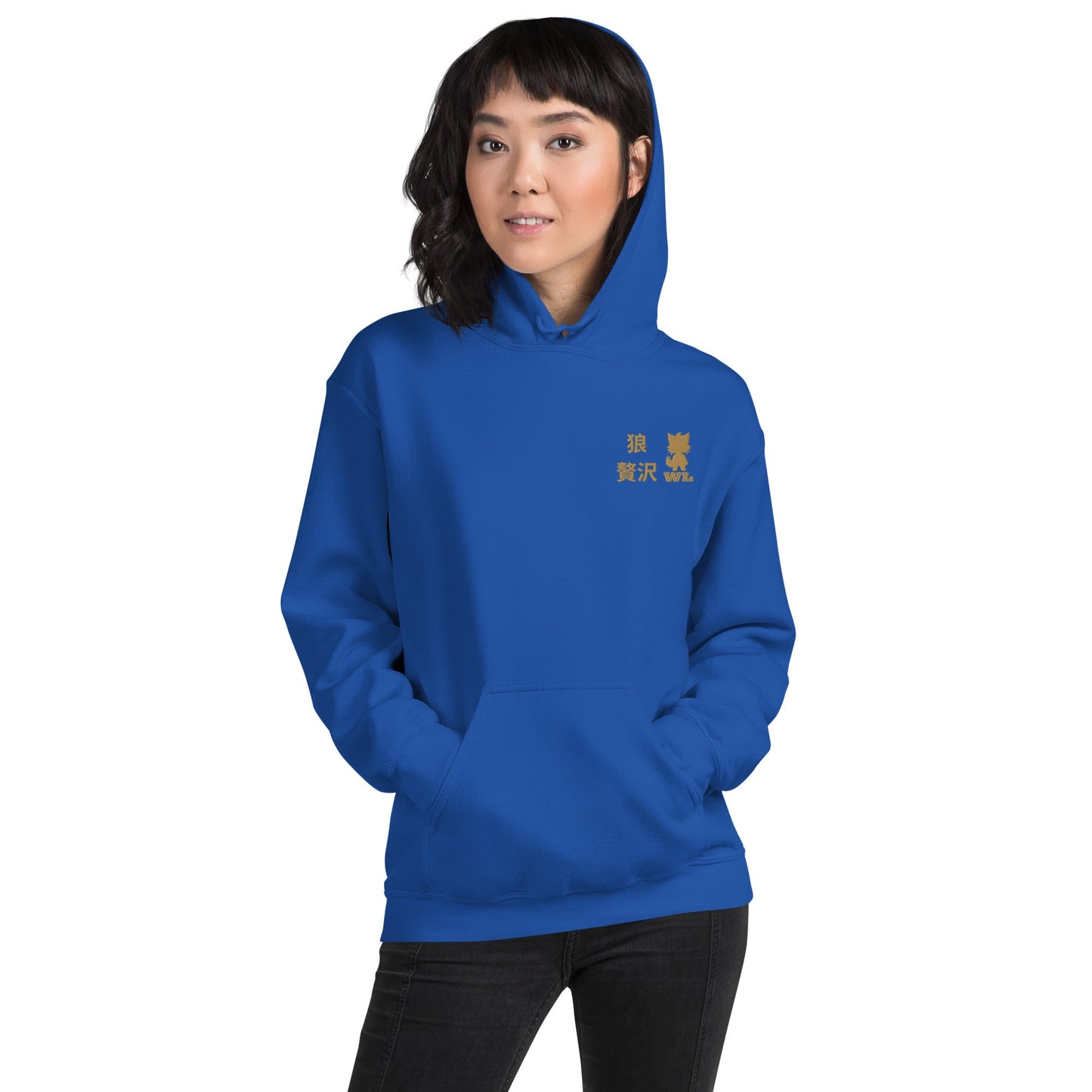 Women Premium Japanese text Hoodie - Wolf - Lux - Wolf - Lux - The Premium