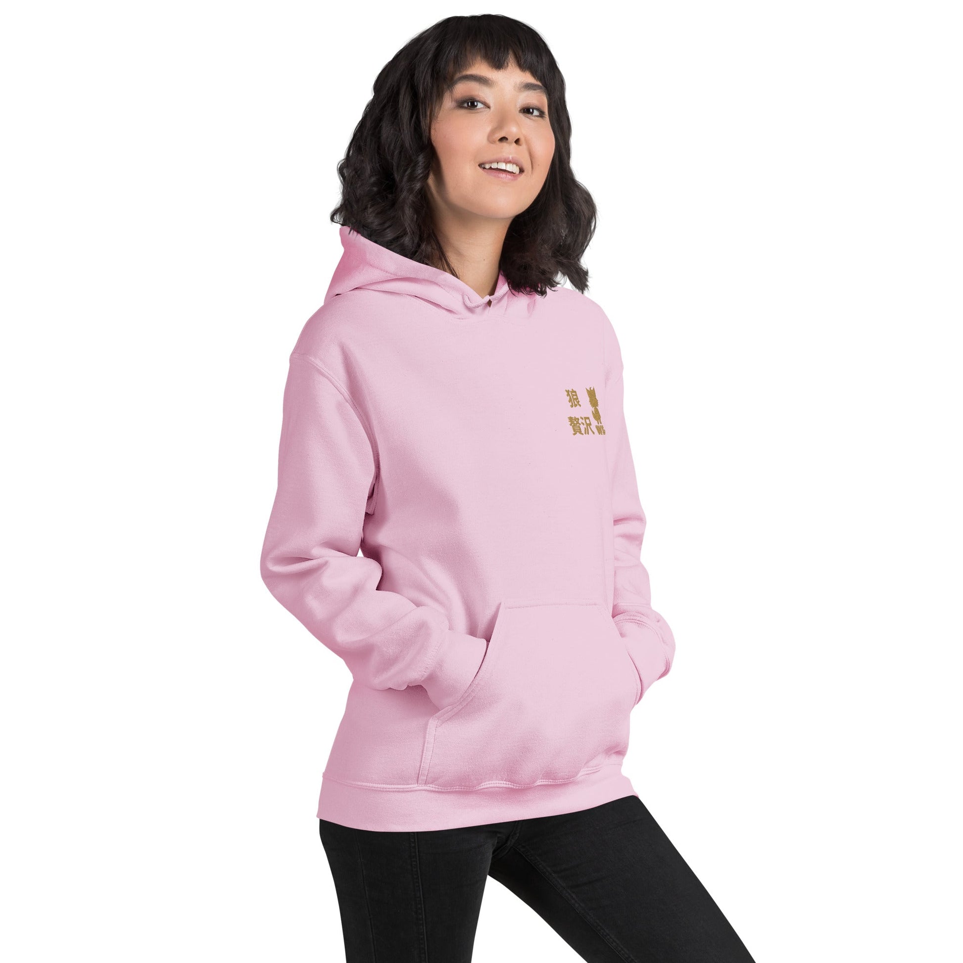 Women Premium Japanese text Hoodie - Wolf - Lux - Wolf - Lux - The Premium