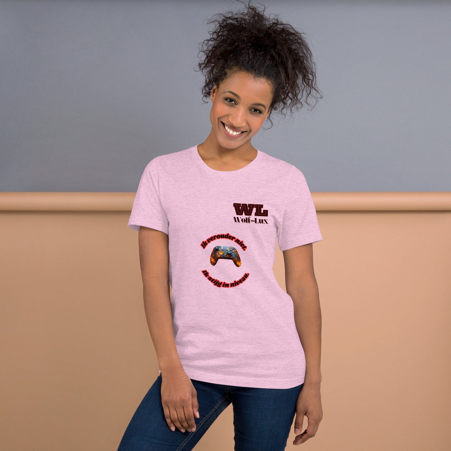 Women t-shirt Level up Dutch - Wolf - Lux - Wolf - Lux - Wolf - Lux