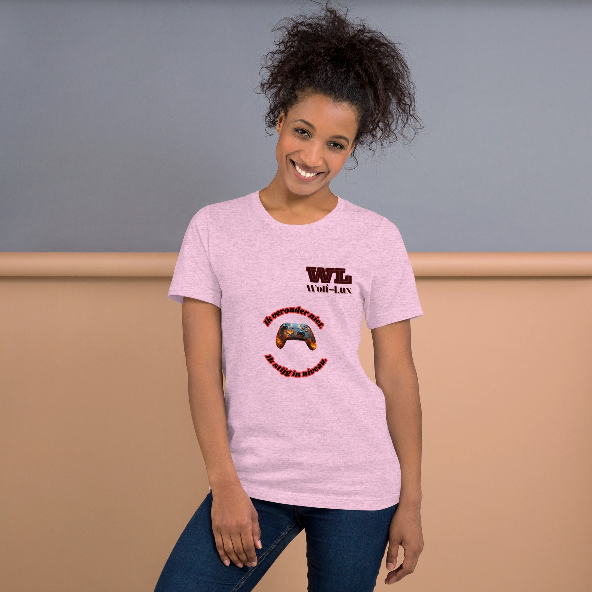 Women t-shirt Level up Dutch - Wolf - Lux - Wolf - Lux - Wolf - Lux
