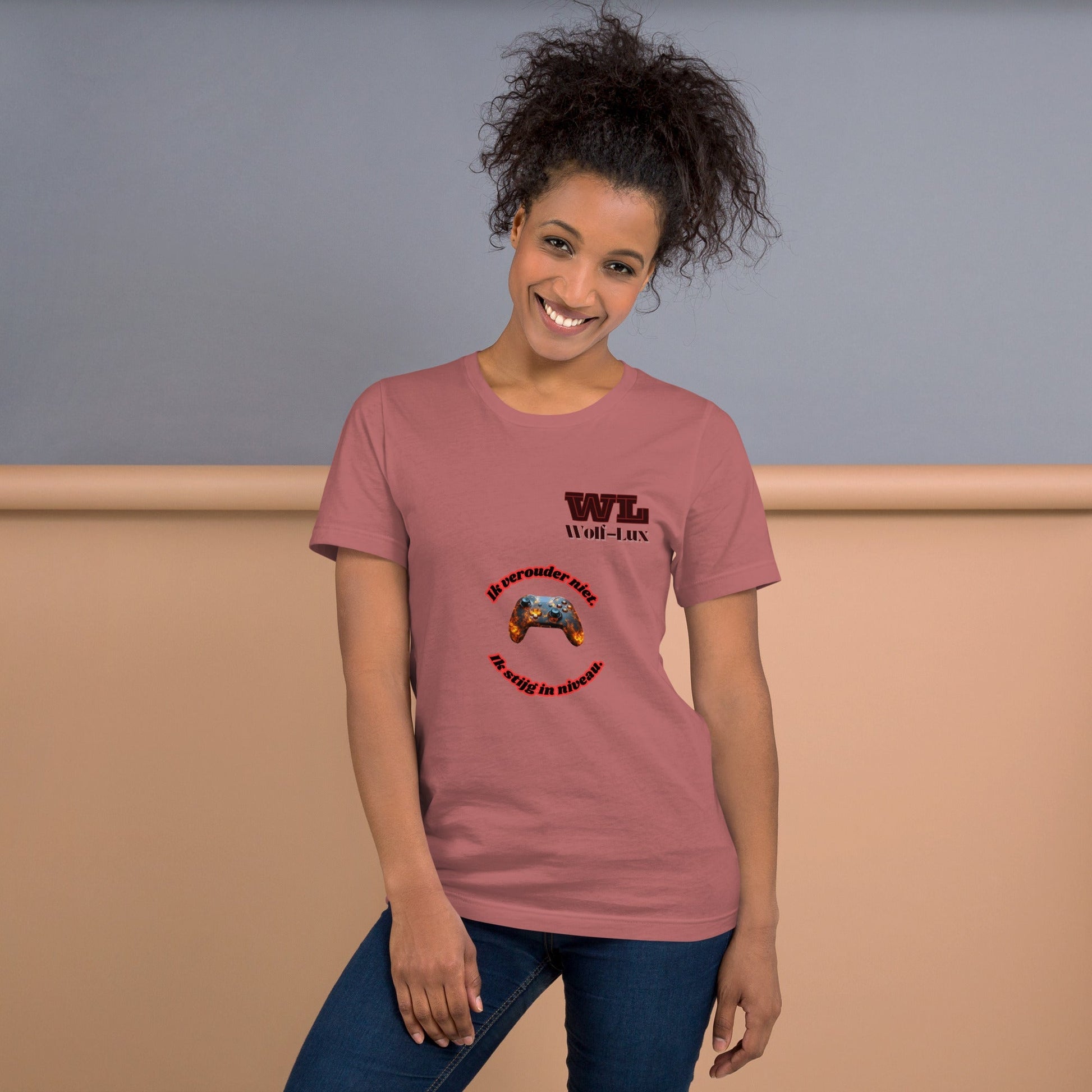 Women t-shirt Level up Dutch - Wolf - Lux - Wolf - Lux - Wolf - Lux