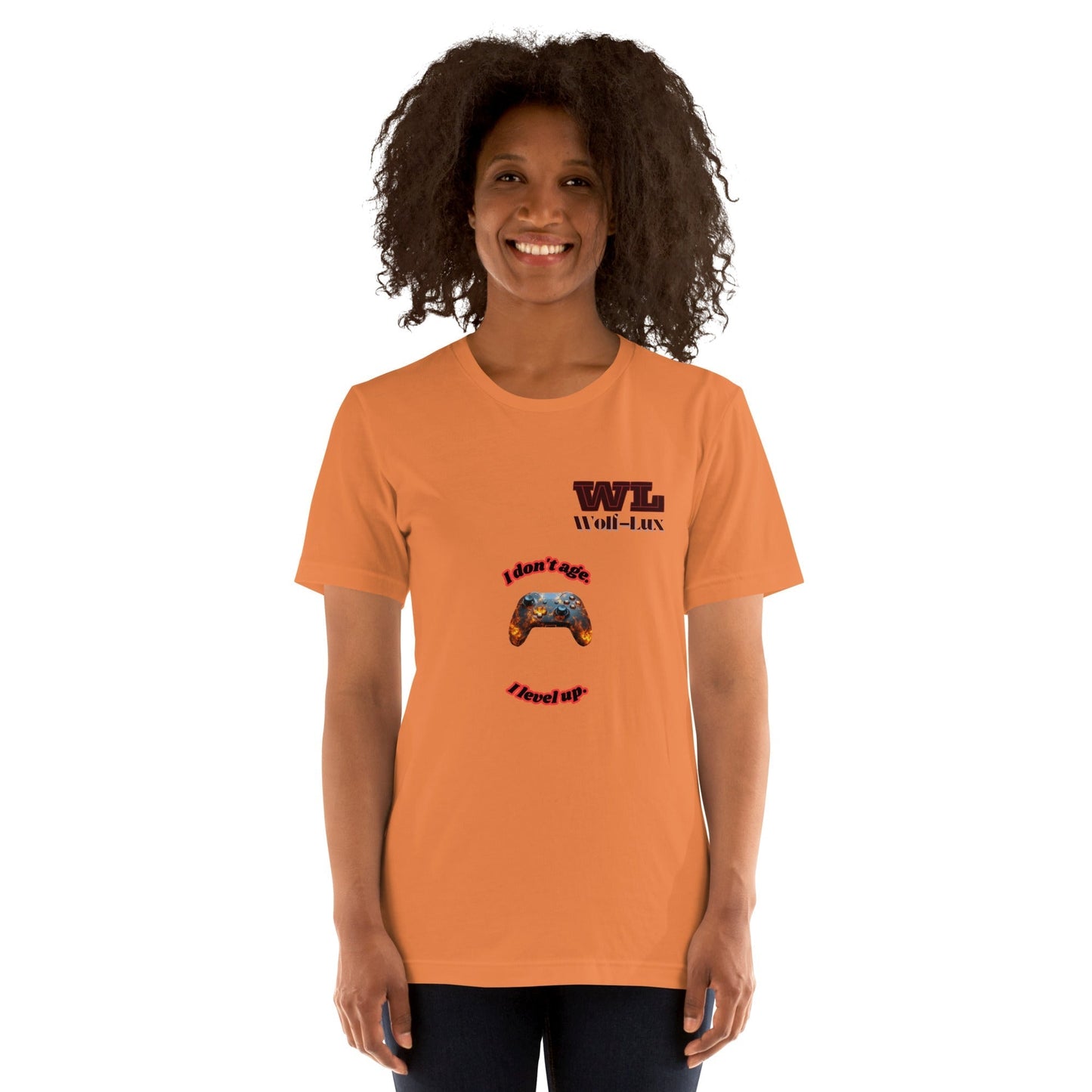 Women t-shirt Level up English - Wolf - Lux - Wolf - Lux - Wolf - Lux