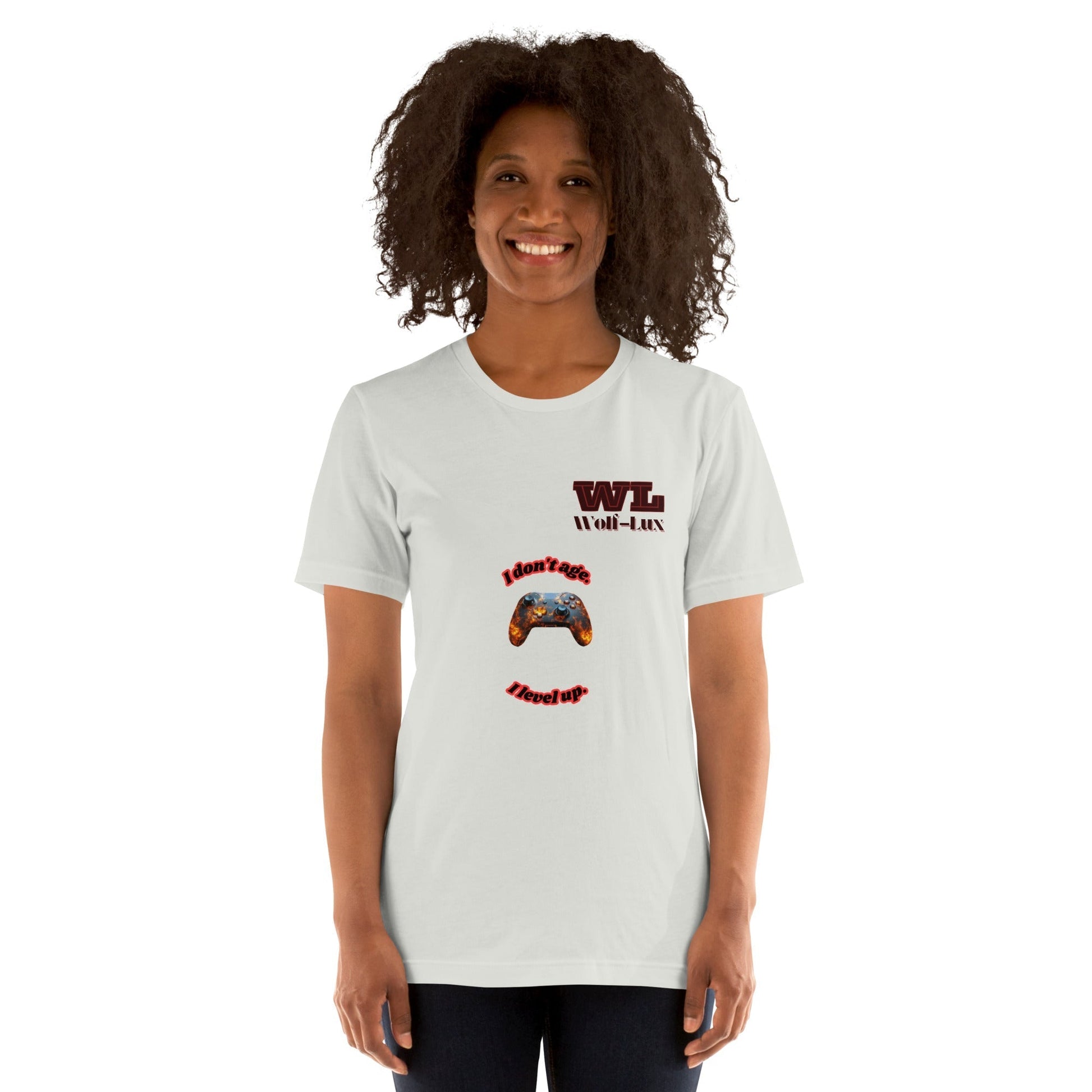 Women t-shirt Level up English - Wolf - Lux - Wolf - Lux - Wolf - Lux