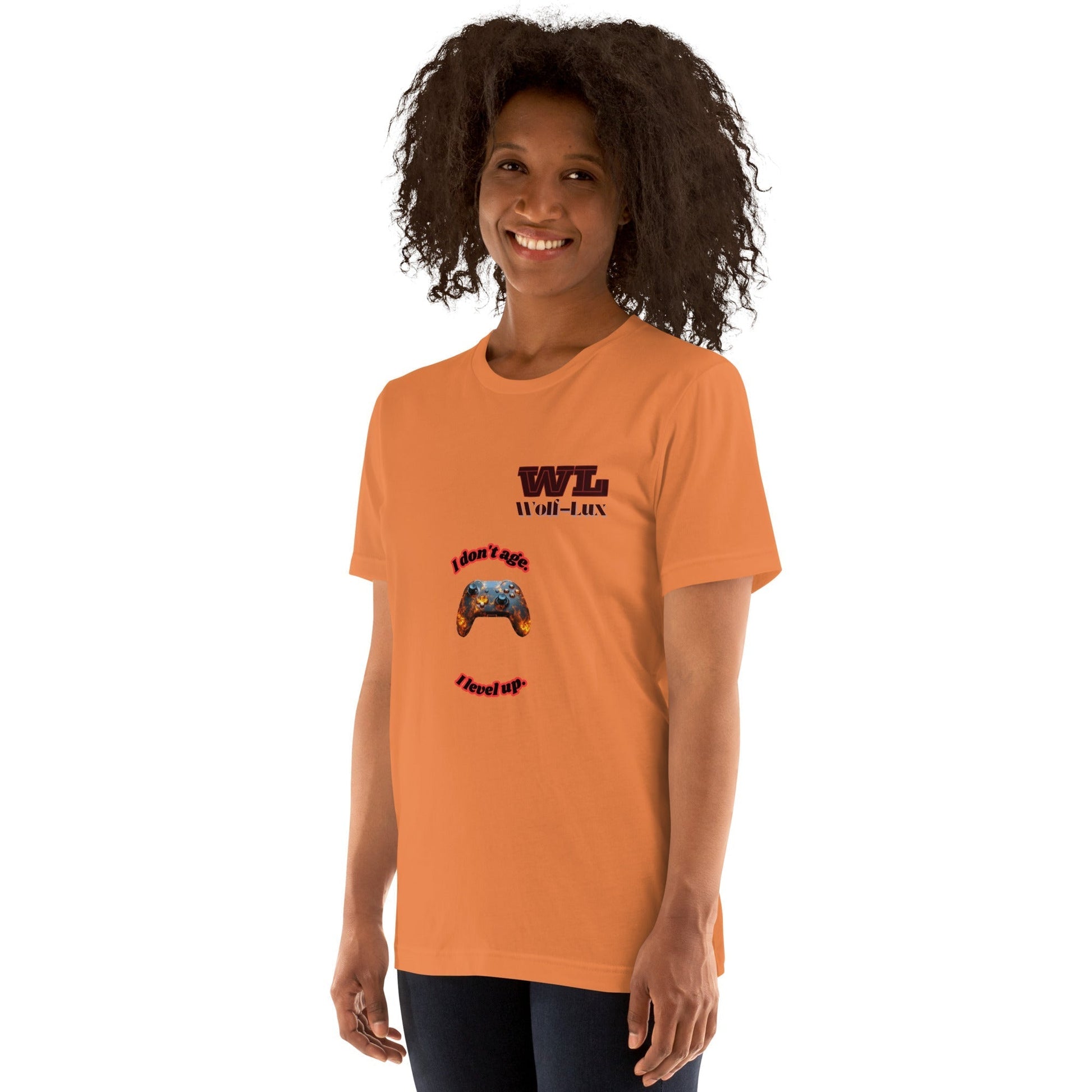 Women t-shirt Level up English - Wolf - Lux - Wolf - Lux - Wolf - Lux