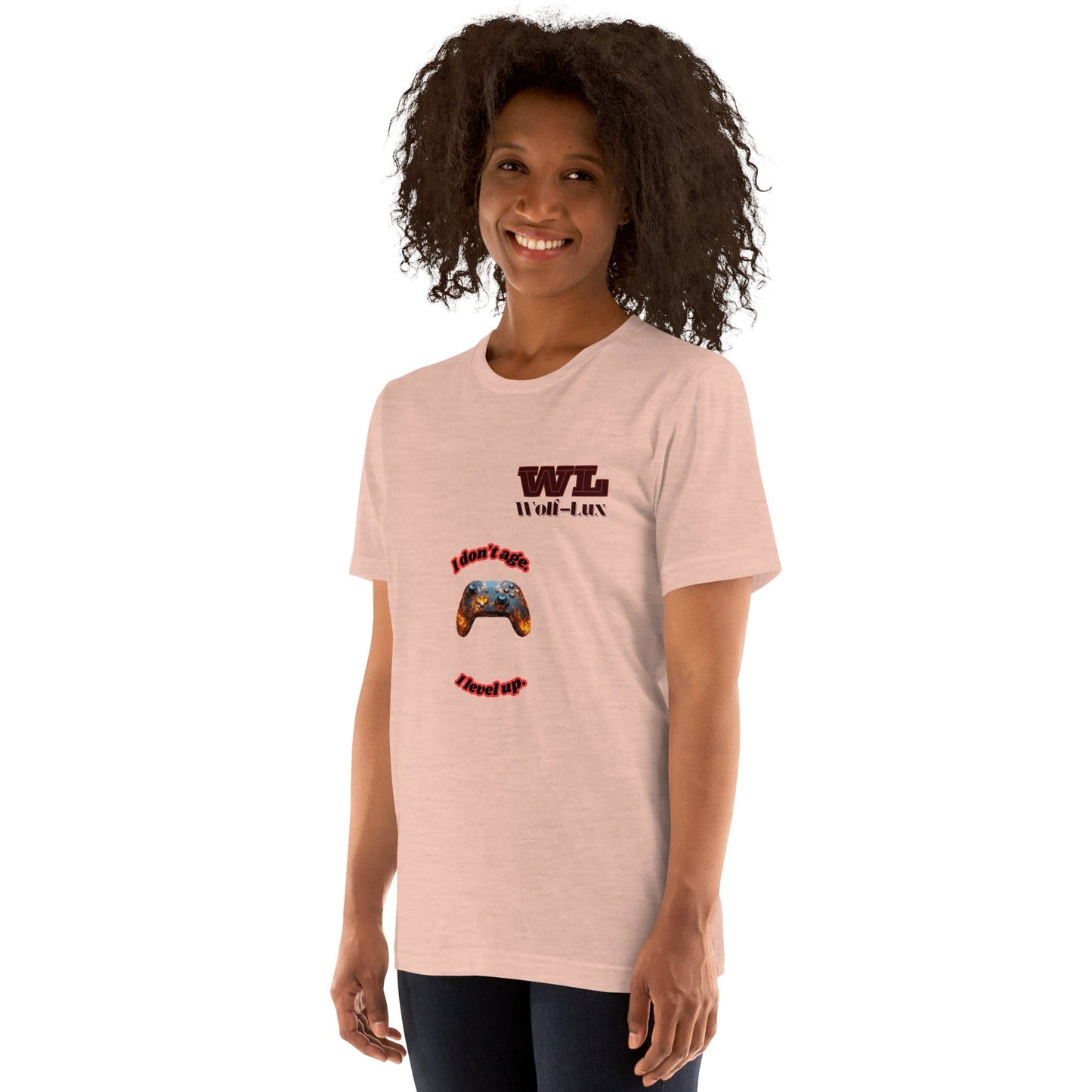 Women t-shirt Level up English - Wolf - Lux - Wolf - Lux - Wolf - Lux