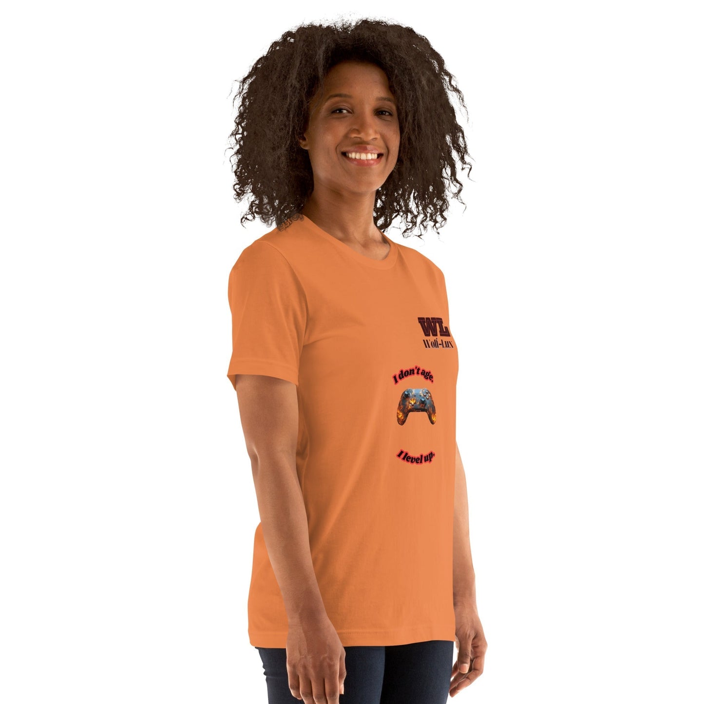 Women t-shirt Level up English - Wolf - Lux - Wolf - Lux - Wolf - Lux