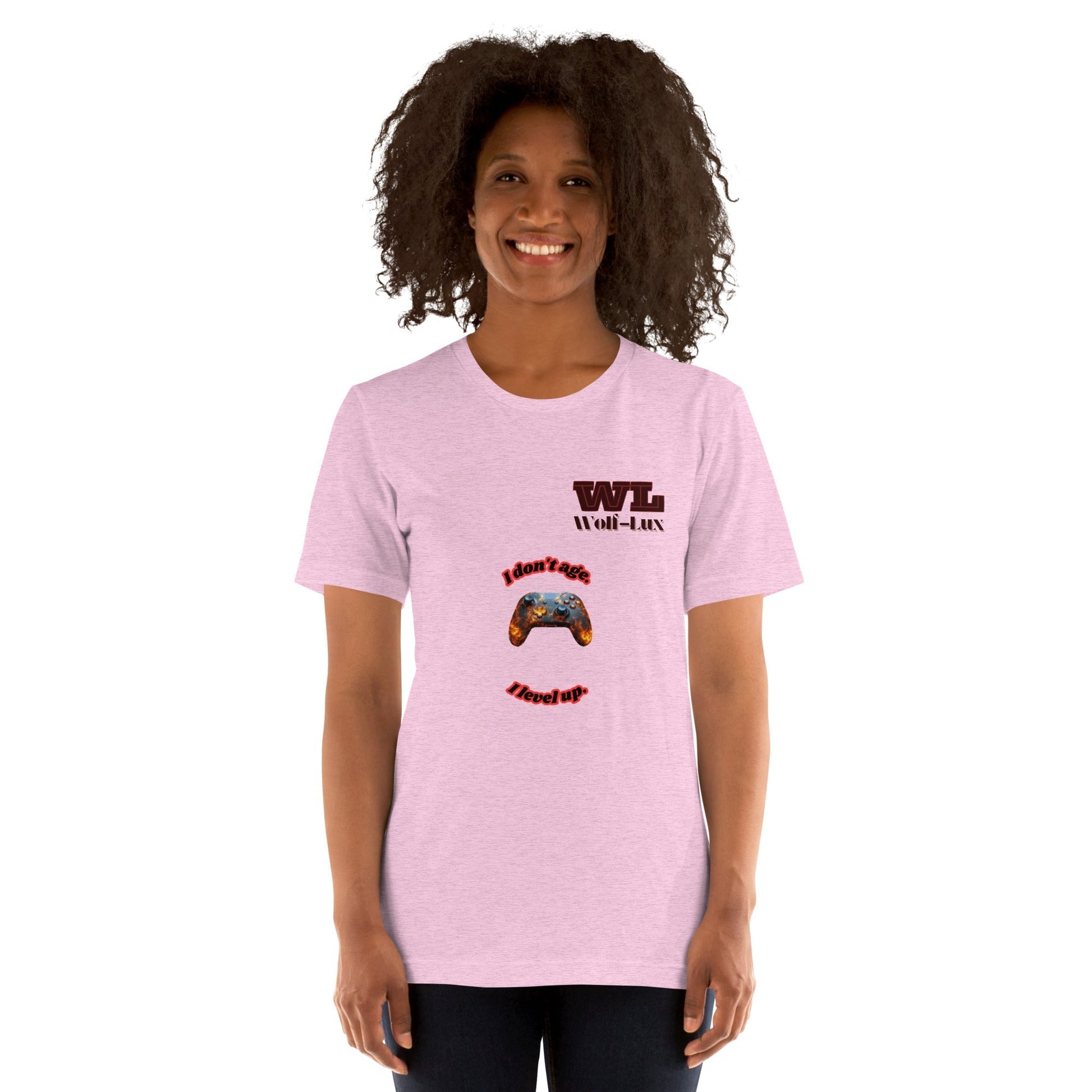 Women t-shirt Level up English - Wolf - Lux - Wolf - Lux - Wolf - Lux