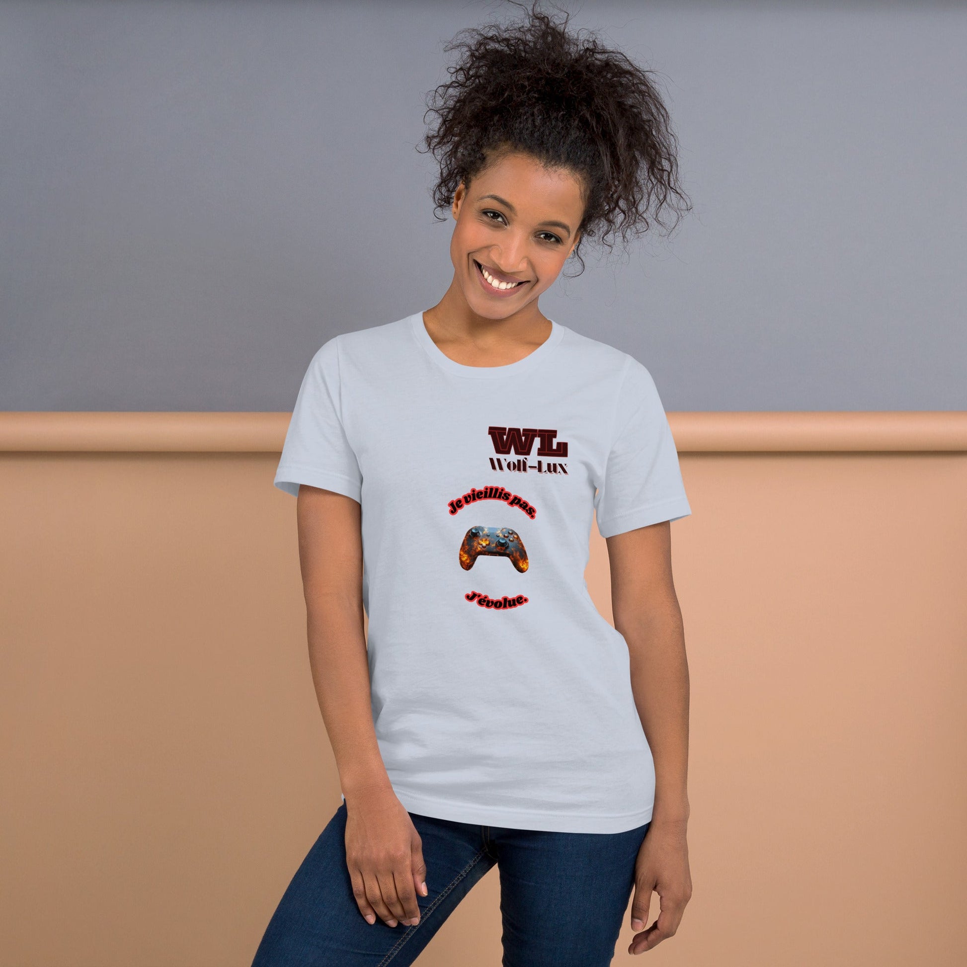 Women t-shirt Level up French - Wolf - Lux - Wolf - Lux - Wolf - Lux
