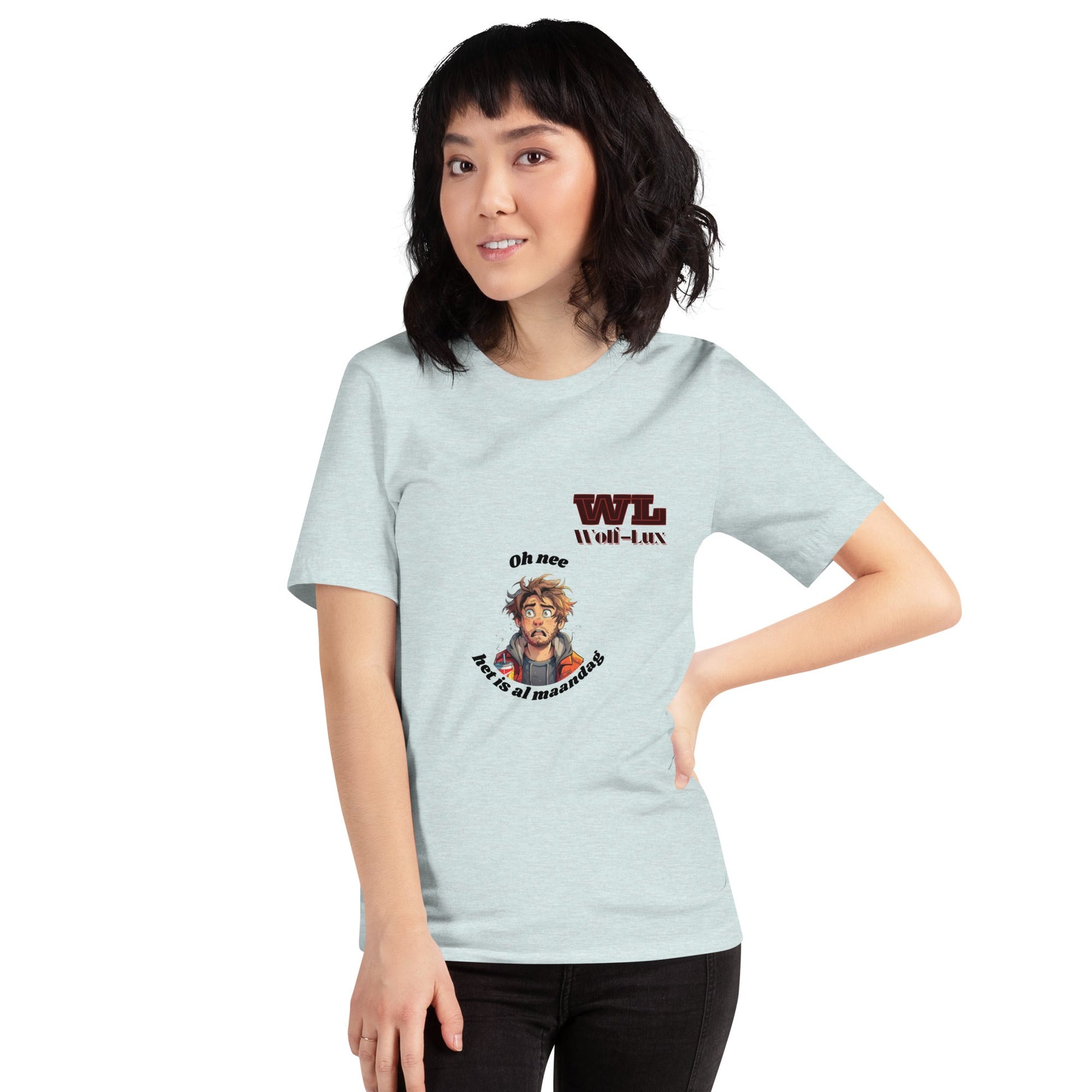 Women t-shirt monday dutch - Wolf - Lux - Wolf - Lux - Wolf - Lux