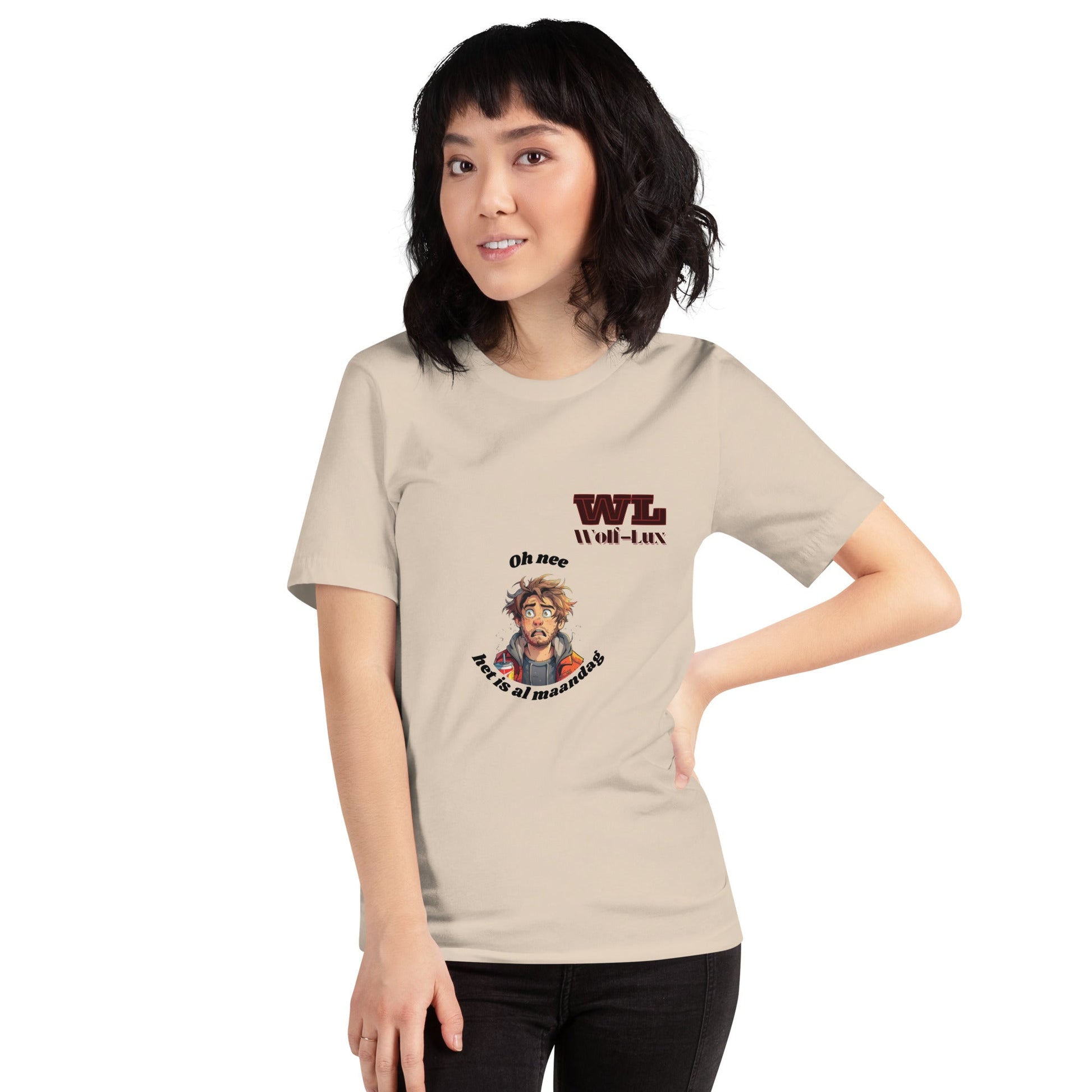 Women t-shirt monday dutch - Wolf - Lux - Wolf - Lux - Wolf - Lux