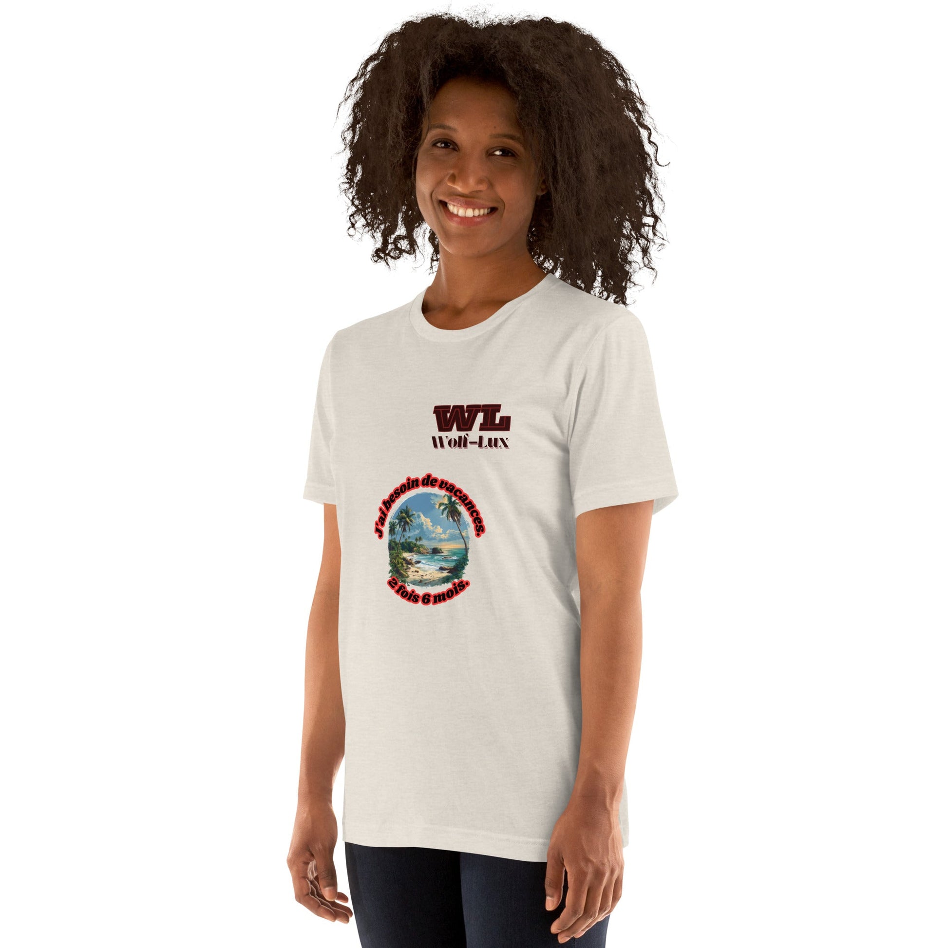 Women t-shirt Vacation French - Wolf - Lux - Wolf - Lux - Wolf - Lux