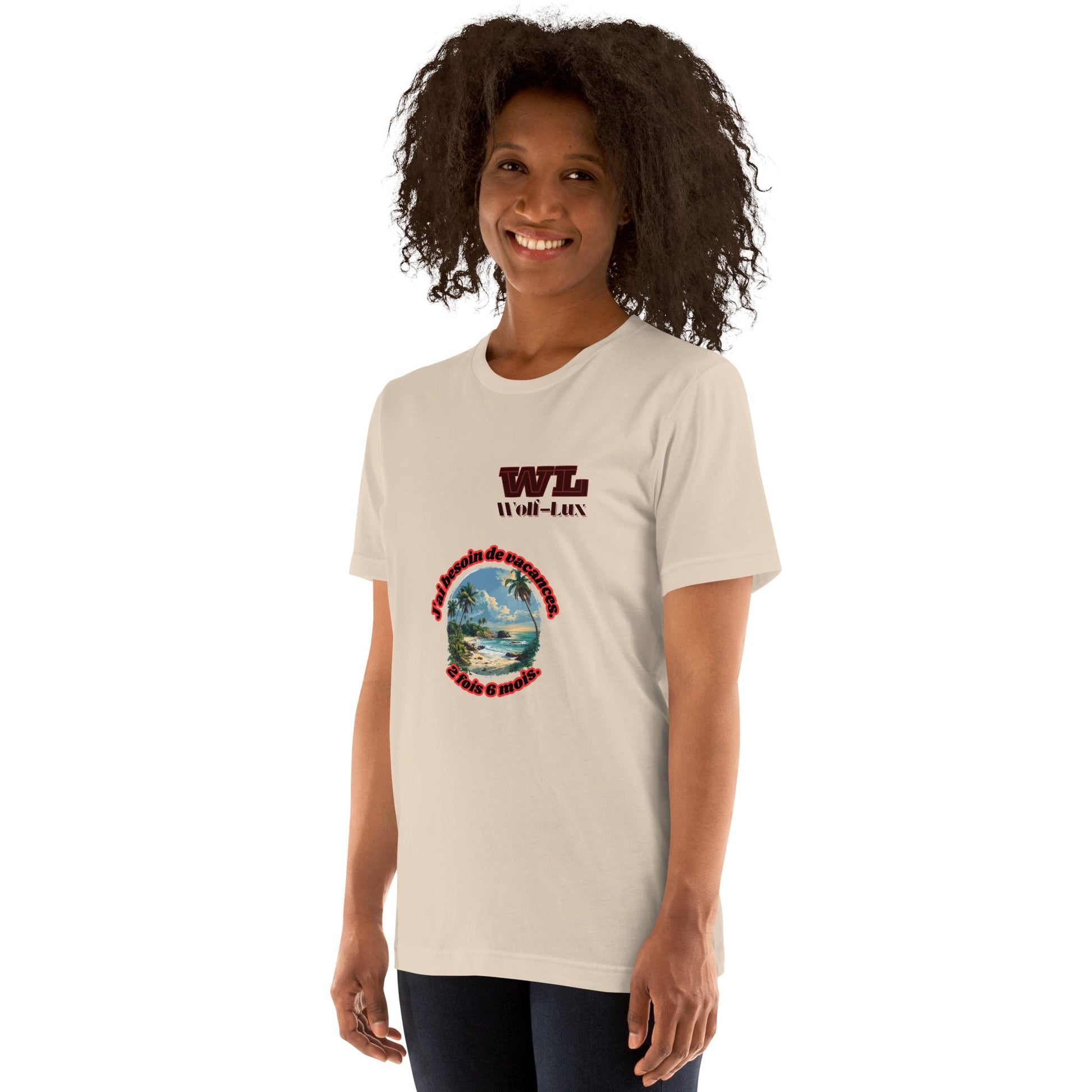 Women t-shirt Vacation French - Wolf - Lux - Wolf - Lux - Wolf - Lux